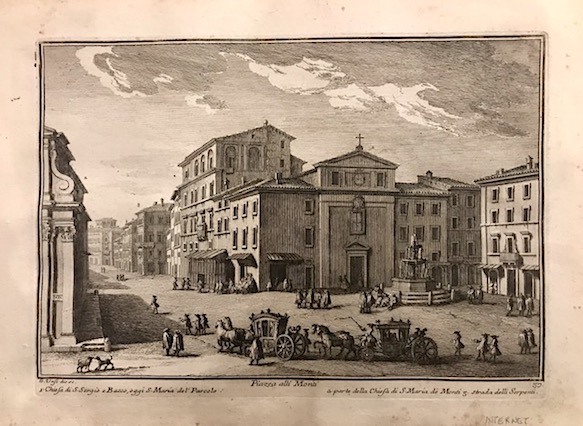 Vasi Giuseppe (1710-1782) Piazza alli Monti 1773 Roma